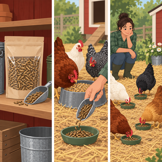 Exclusive AviFarms illustration for Need a High-Interest Chicken Treat? Try Dried BSFL the Right Way