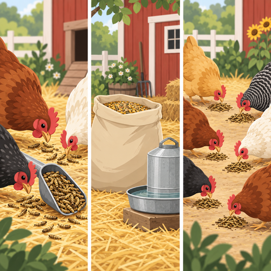 Exclusive AviFarms illustration for Give Your Hens a Protein-Rich Treat They Can Peck For
