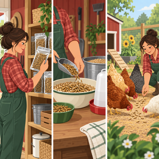 Exclusive AviFarms illustration for Make Your Next Flock Reward More Nutritious: Choose Dried BSFL