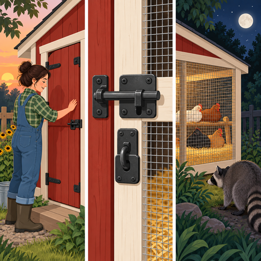 Exclusive AviFarms illustration for How Do You Keep Chickens Safe From Predators at Night?