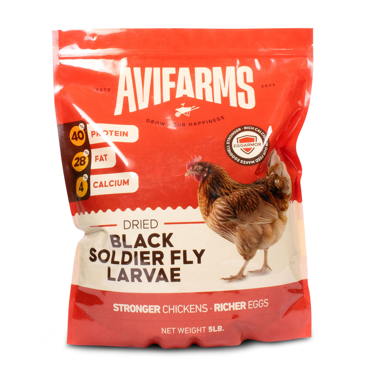 Dried Black Saldier Fly Larvae - 5LB